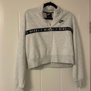 Nike Air cropped half zip sweater. Size large